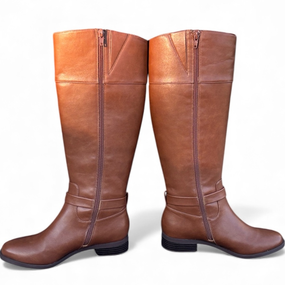 CHARTER CLUB Ladies Johannes Knee-high Boots in Cognac Size 6.5  LIKE NEW!!! - Picture 4 of 8